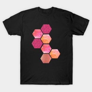 Geometric Hexagon modern art T-Shirt